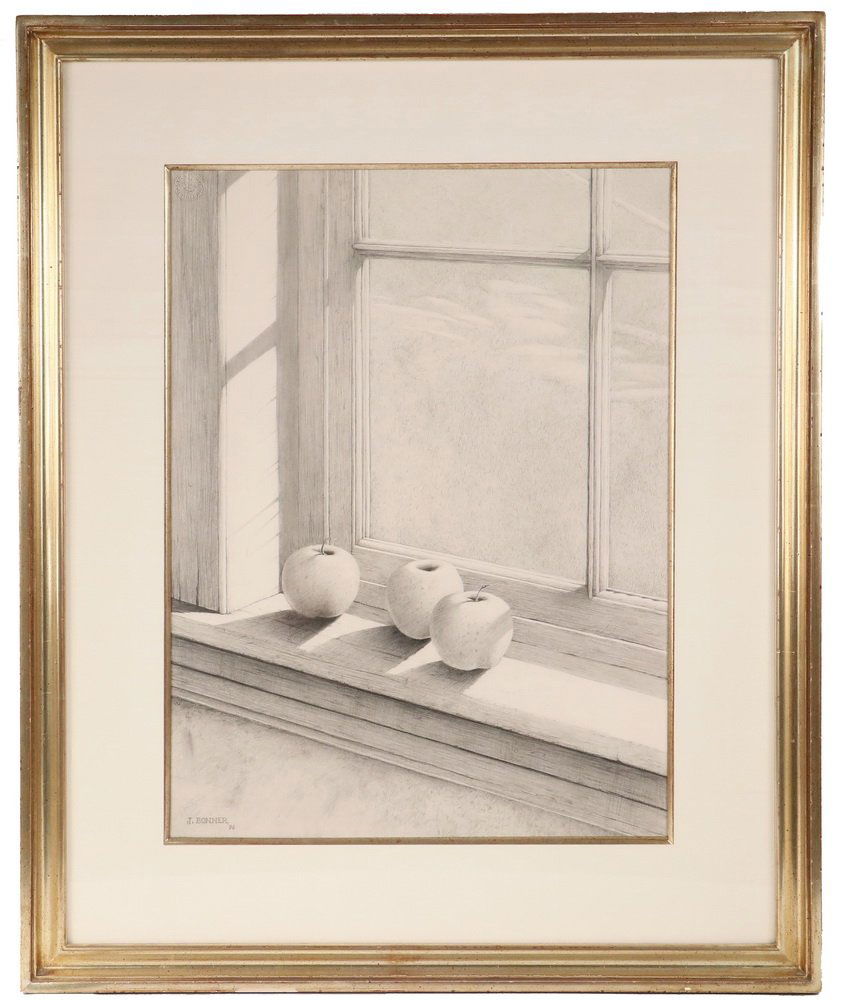 JAMES BONNER (AR/ME, 1959 - ) - "Three Apples", (1 of 4)
