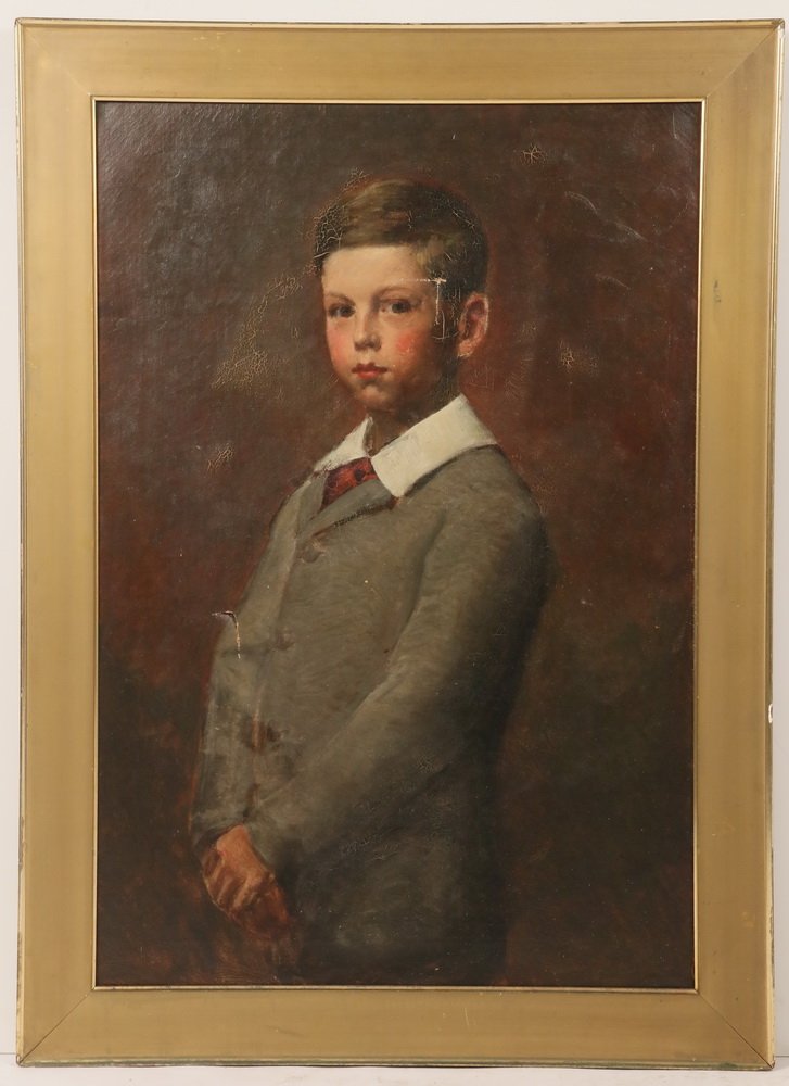 BOSTON SCHOOL - Three-Quarter Length Portrait of a (1 of 3)