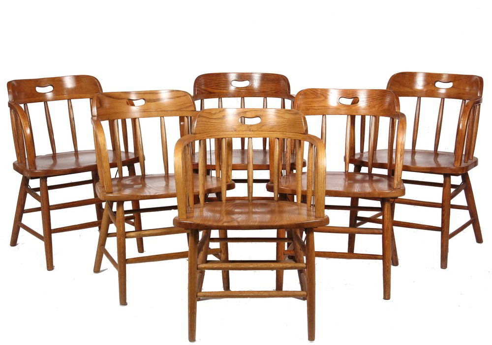 (SET OF 6) REPLICA FIREHOUSE WINDSOR CHAIRS - Classic (1 of 2)