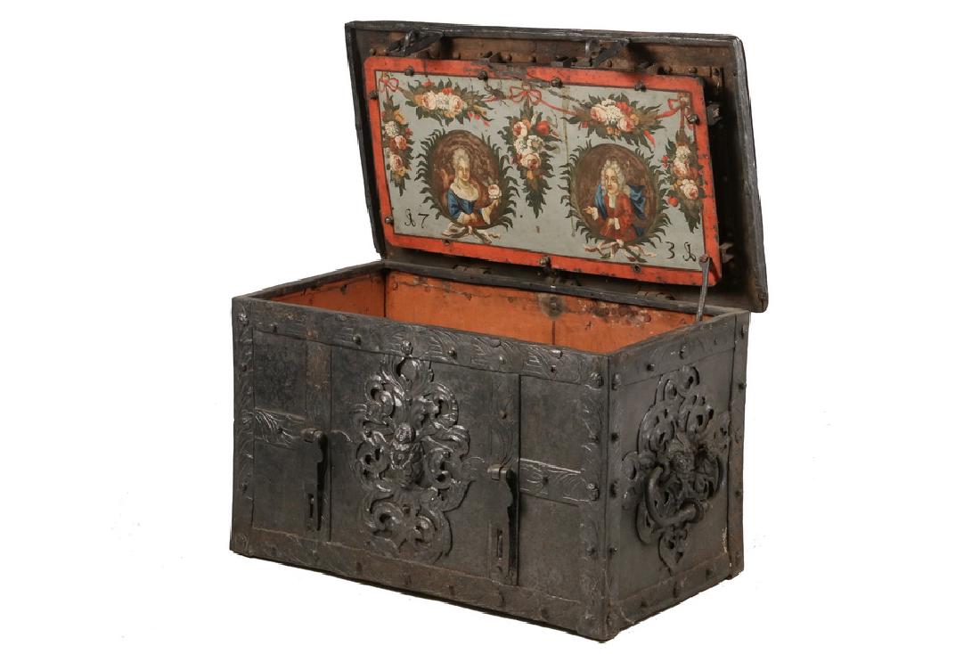 PHENOMENAL 18TH C. EUROPEAN STRONG BOX (1 of 11)