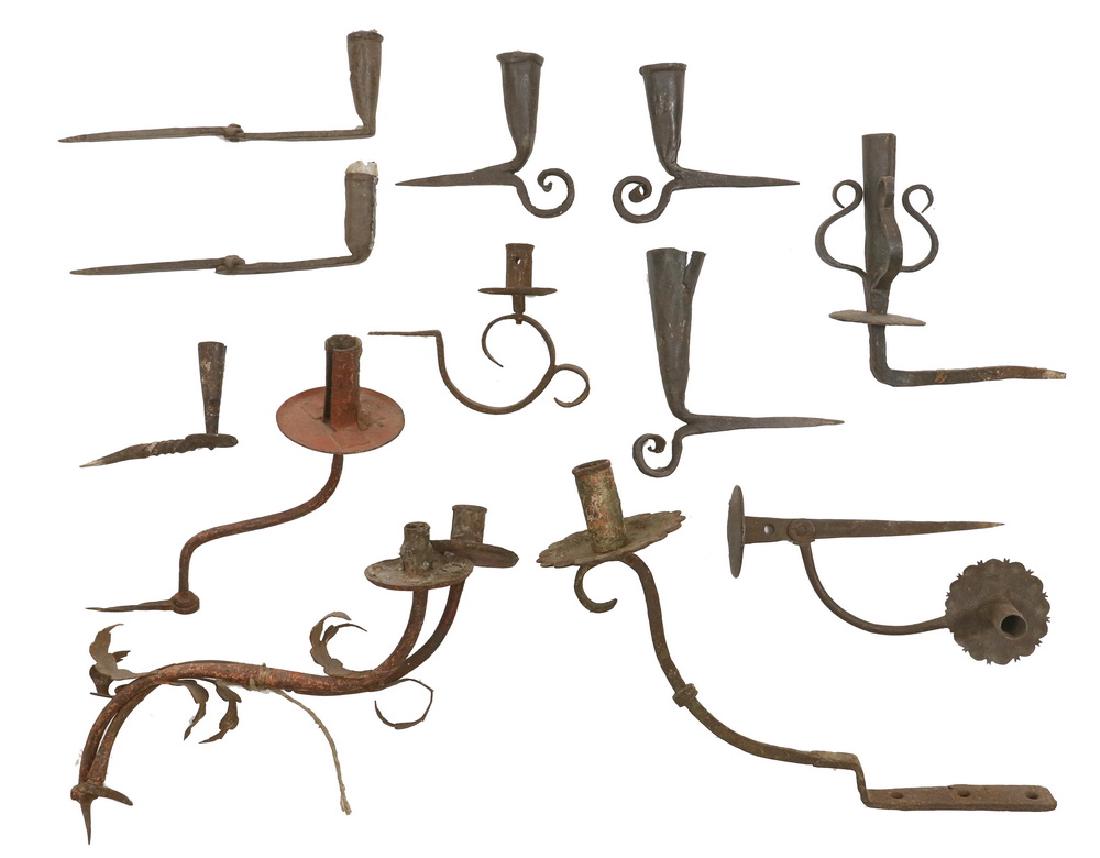(13) IRON CANDLE SCONCES (1 of 1)