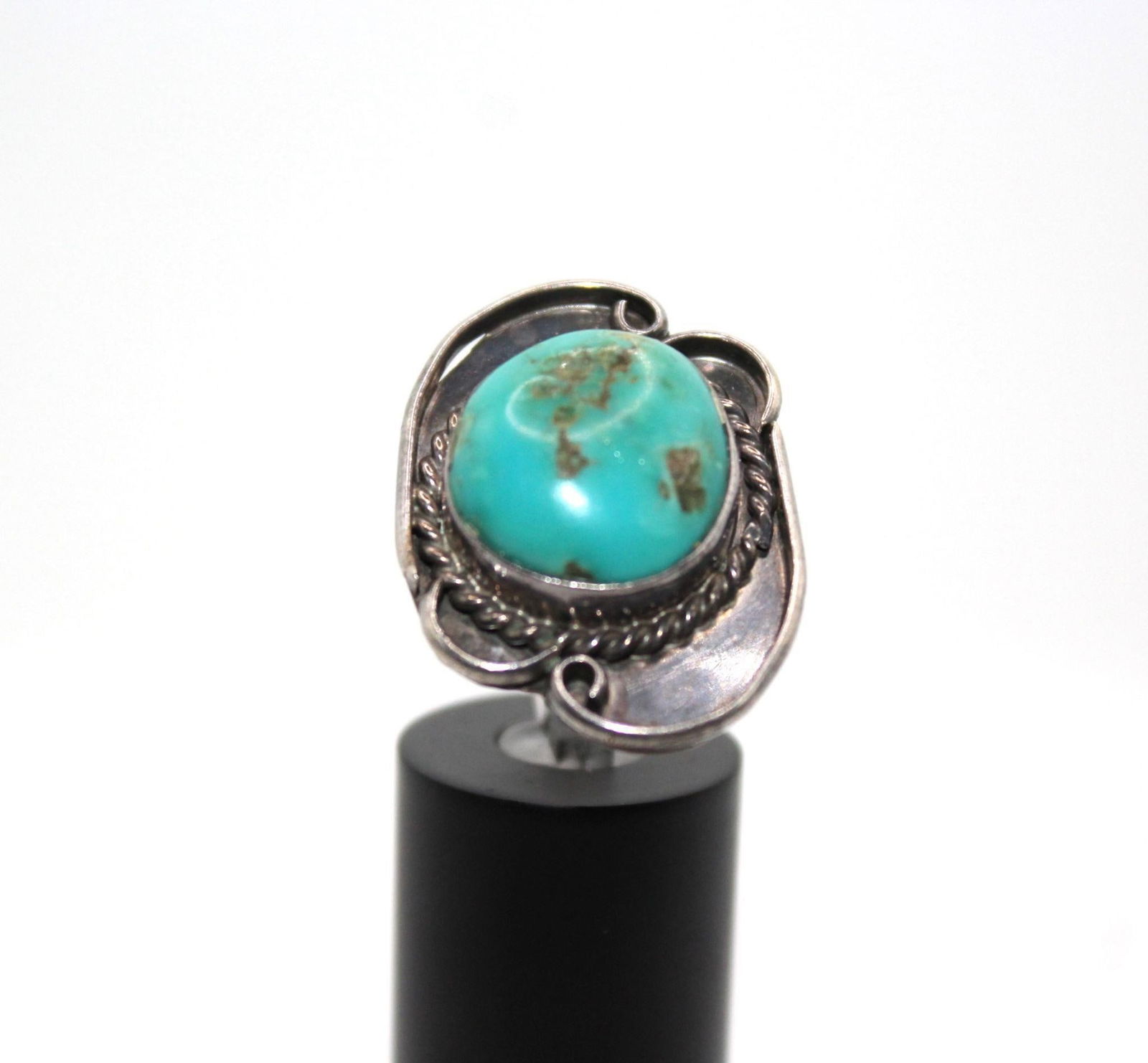 Southwestern split shank 925 turquoise ring size 5.5 (1 of 2)