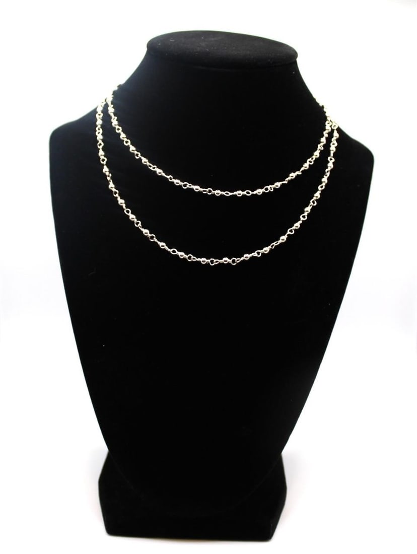 Dainty 2 Lots of sterling beaded necklace (1 of 2)