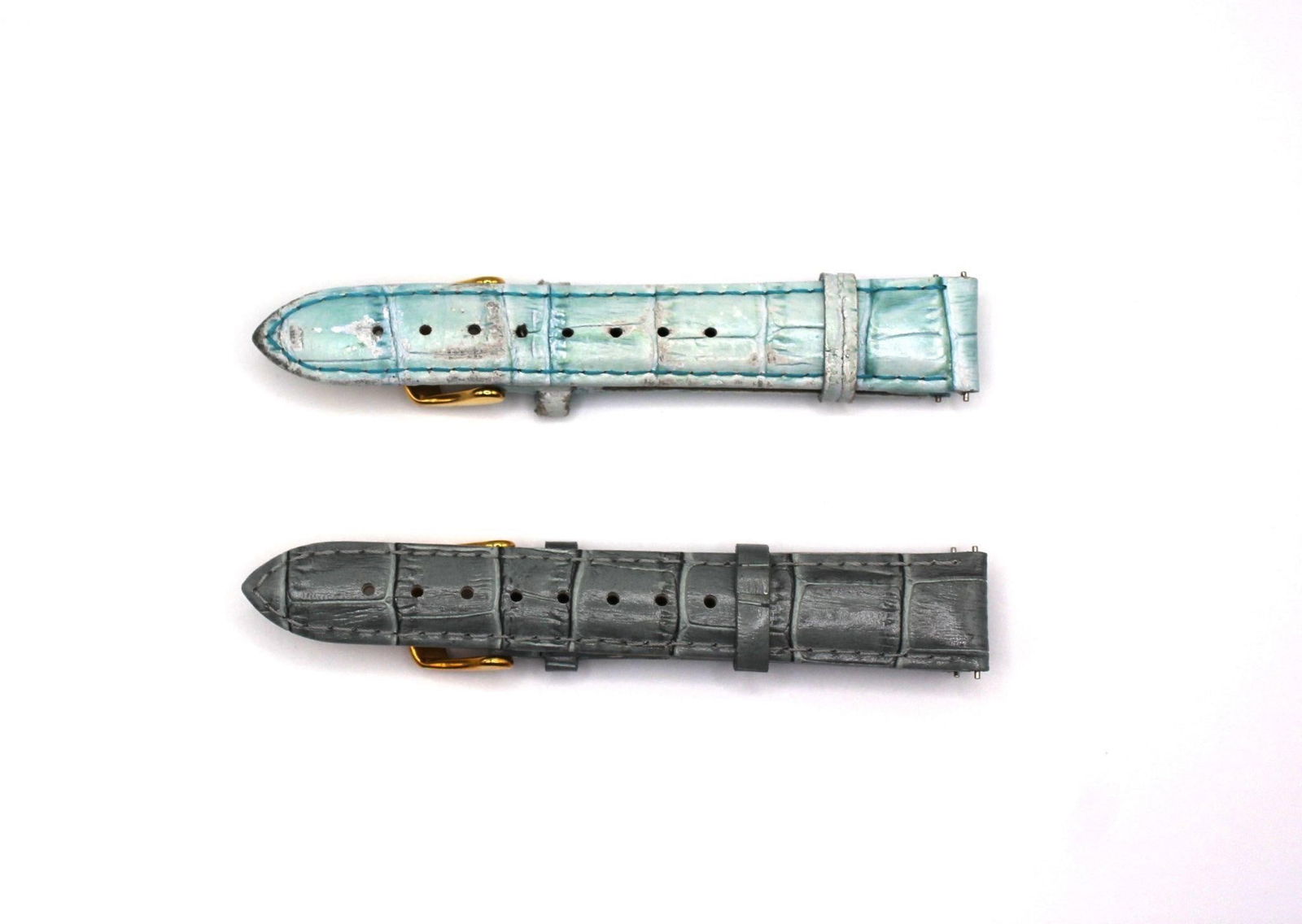 Invicta watch band 18mm x 16mm Genuine leather: Vintage Invicta watch band 18mm x 16mm Genuine leather Mint ( like new) and Dark color ( with signs of wear)Designer/Brand: InvictaMetal Purity: gold tone settingMetal: gold tone settingStone: noneWei