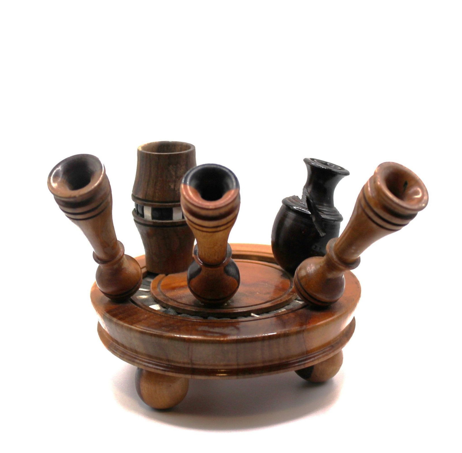 HANMADE WOODEN PIPE HOLDER (1 of 6)