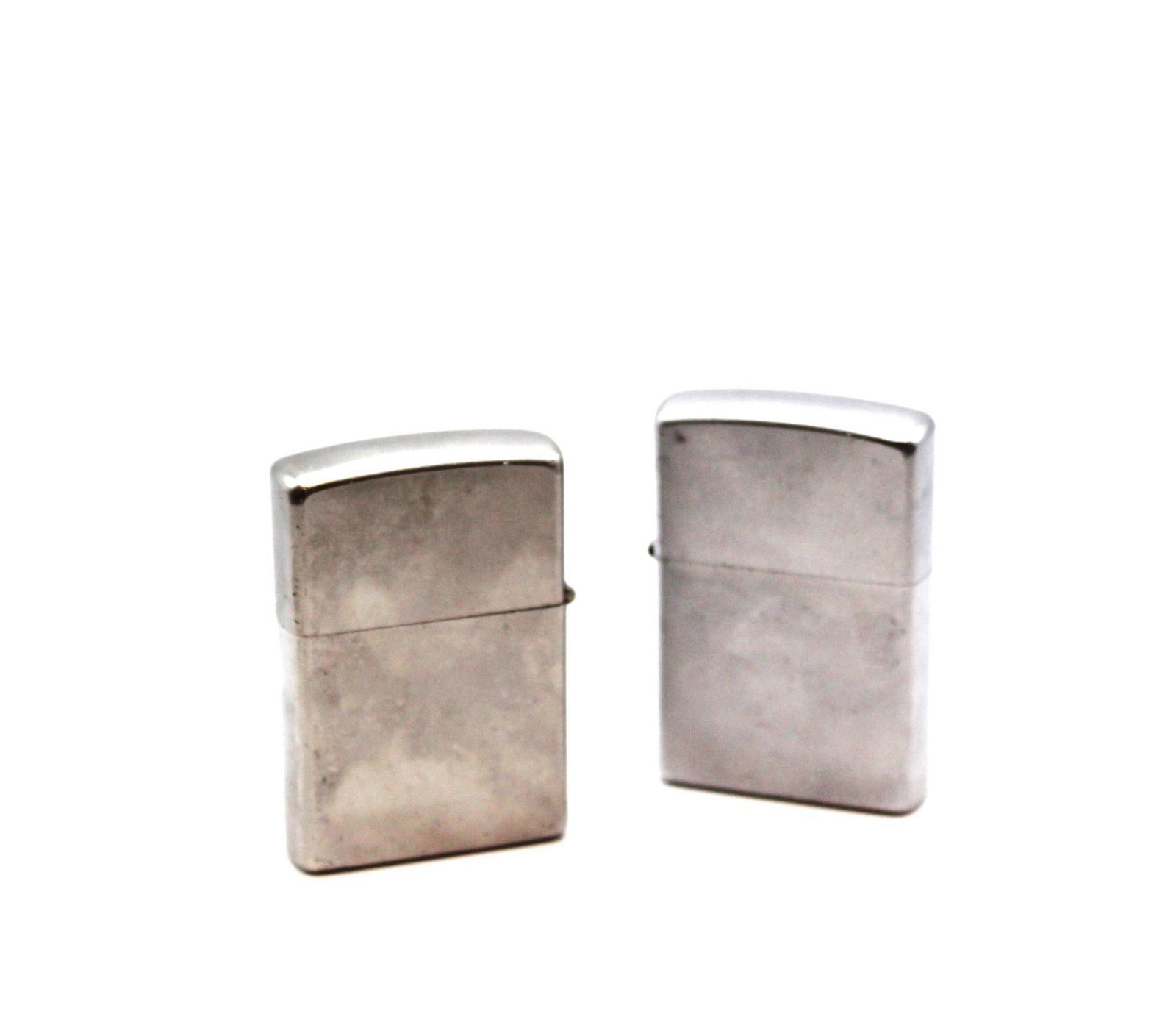 (2) LOTS ZIPPOS CHROME LIGHTER MARKED 07 & 11 USA (1 of 4)