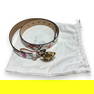 Versace Tresor De La Mer Print Le Medusa Leather Belt
