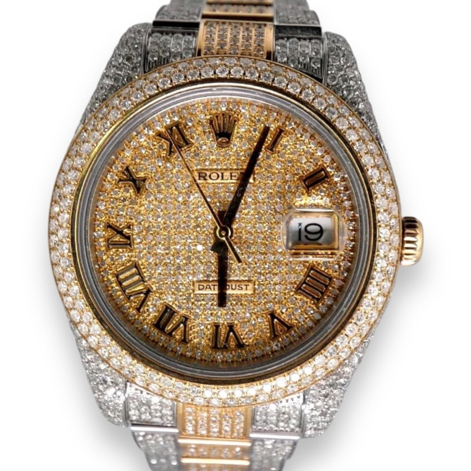 Rolex Datejust II Gold/Diamond Bezel & Diamond Dial (1 of 12)