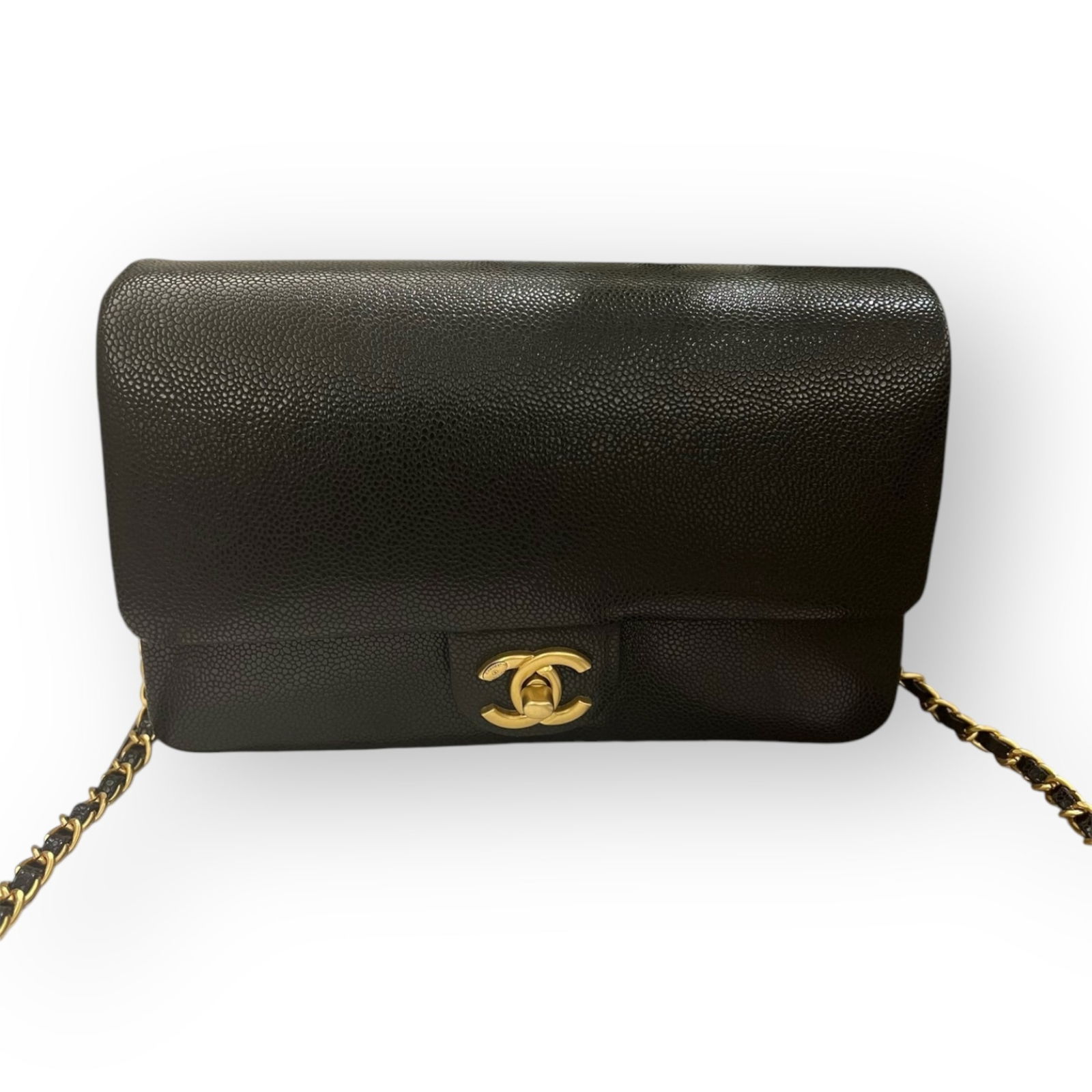 CHANEL Black/Red Small Flap Beaute Bag & Original Box (1 of 8)