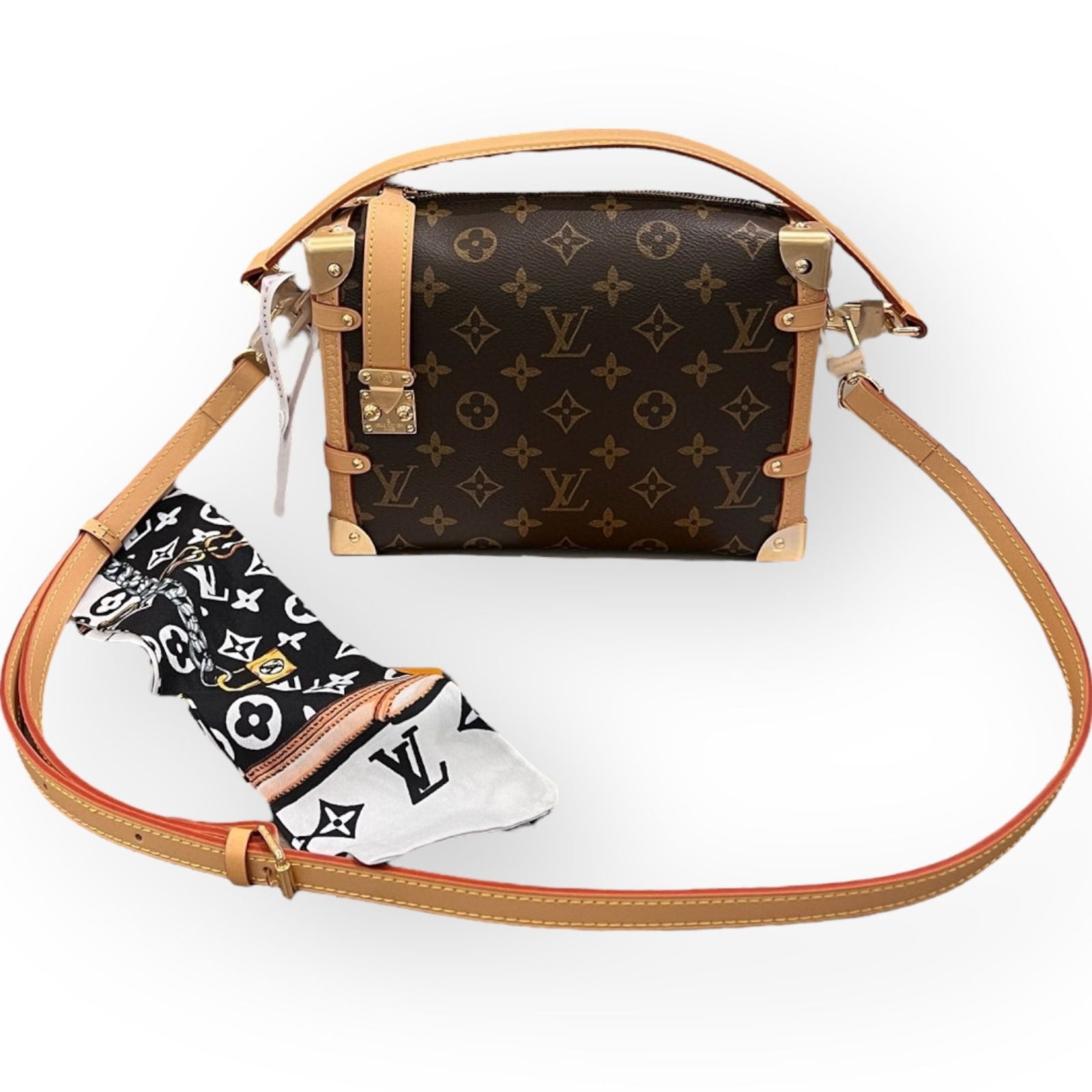 Louis Vuitton Side Trunk MM Monogram 2Way Carry Beaute Bag & Box (1 of 7)