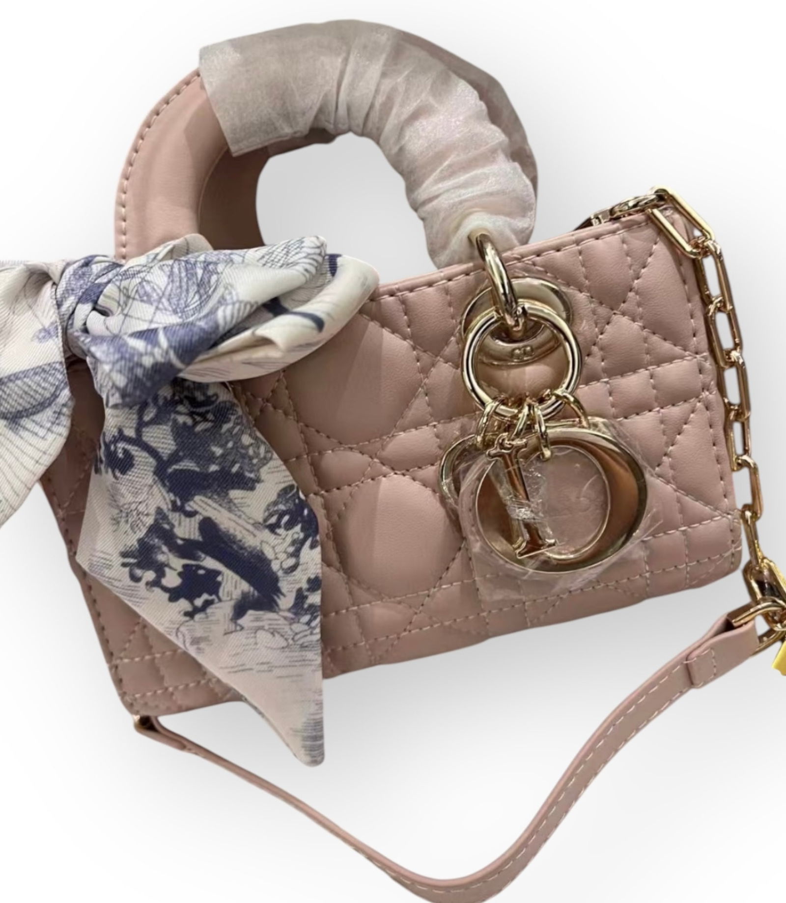 Christian Dior Small Beige Lady D-Joy Beaute Bag & Original Box (1 of 7)