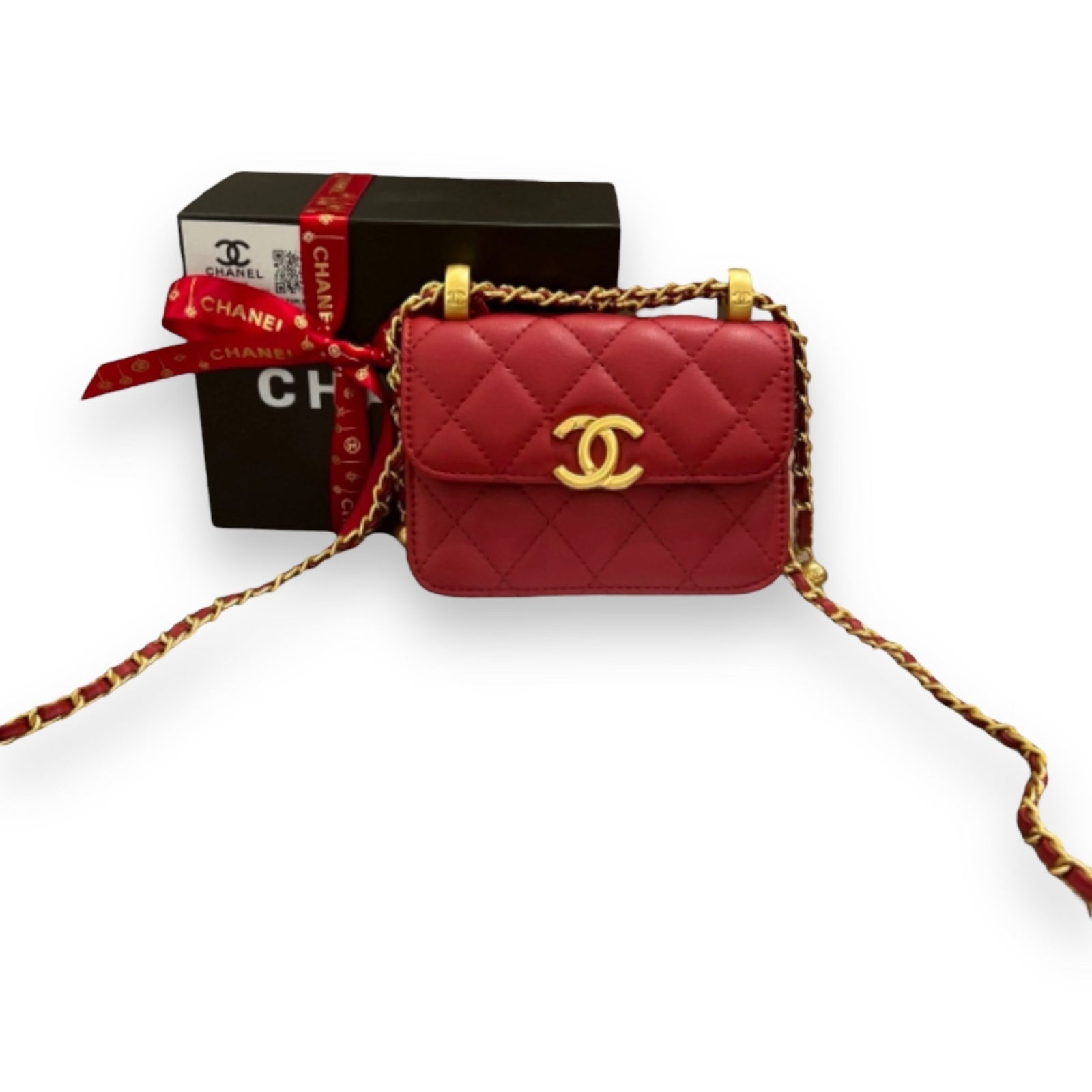 Quilted CHANEL Perfect Fit Coin Purse Beaute Bag (1 of 8)