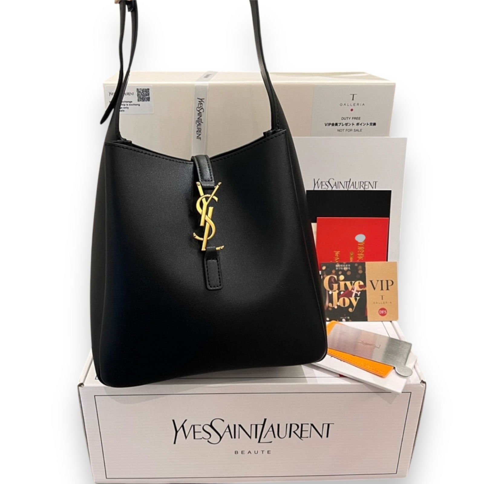 YSL Saint Laurent Black LE 37 Beaute Bucket Bag & Original Box (1 of 7)