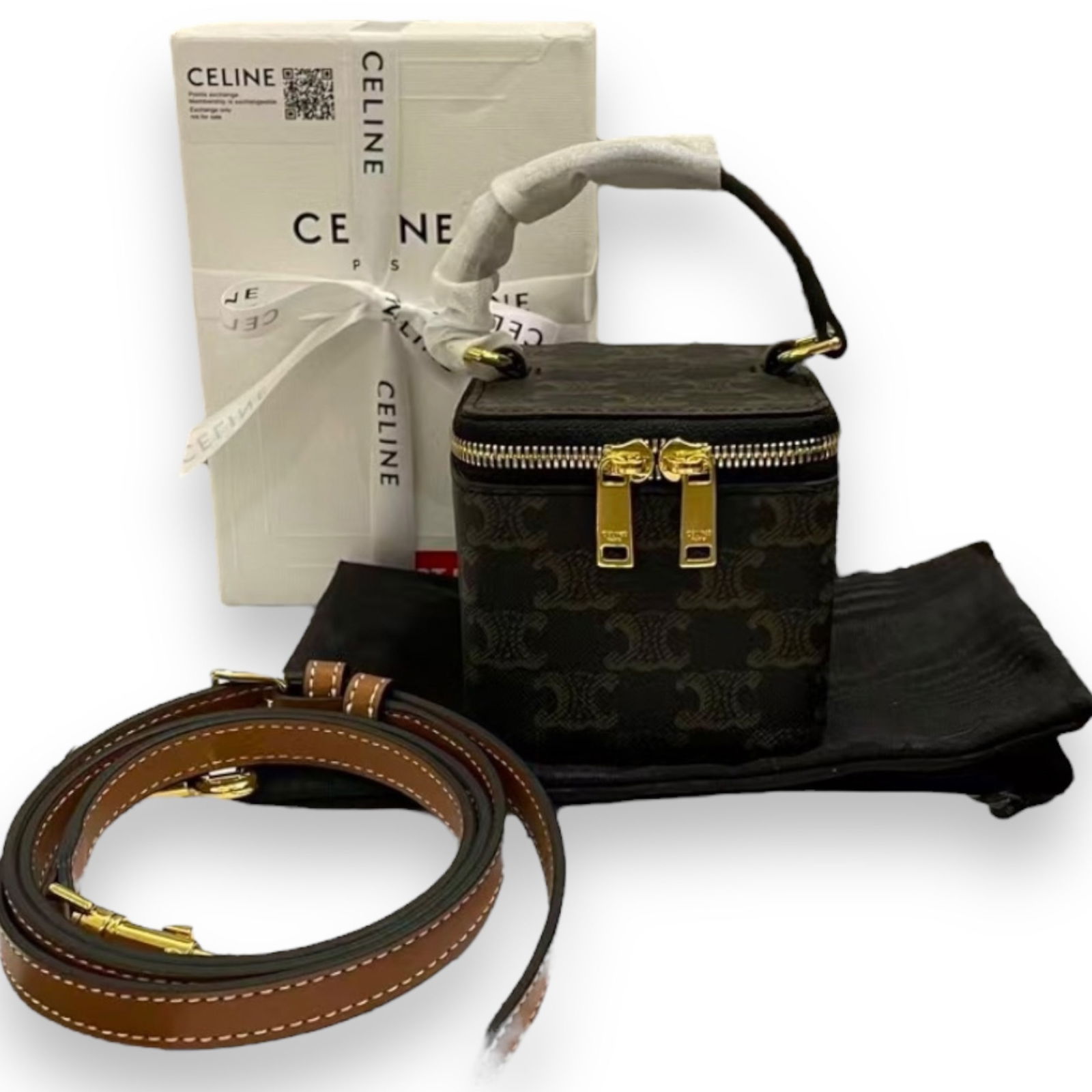 CELINE Mini Vanity Case In Triomphe Canvas (1 of 8)
