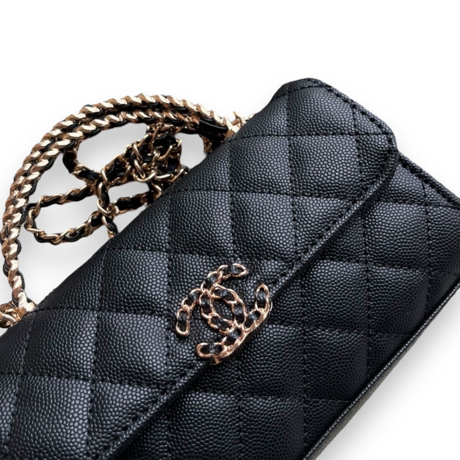 CHANEL 2Way Carry Overlapped Top Handles Beaute Bag & Original Box (1 of 8)