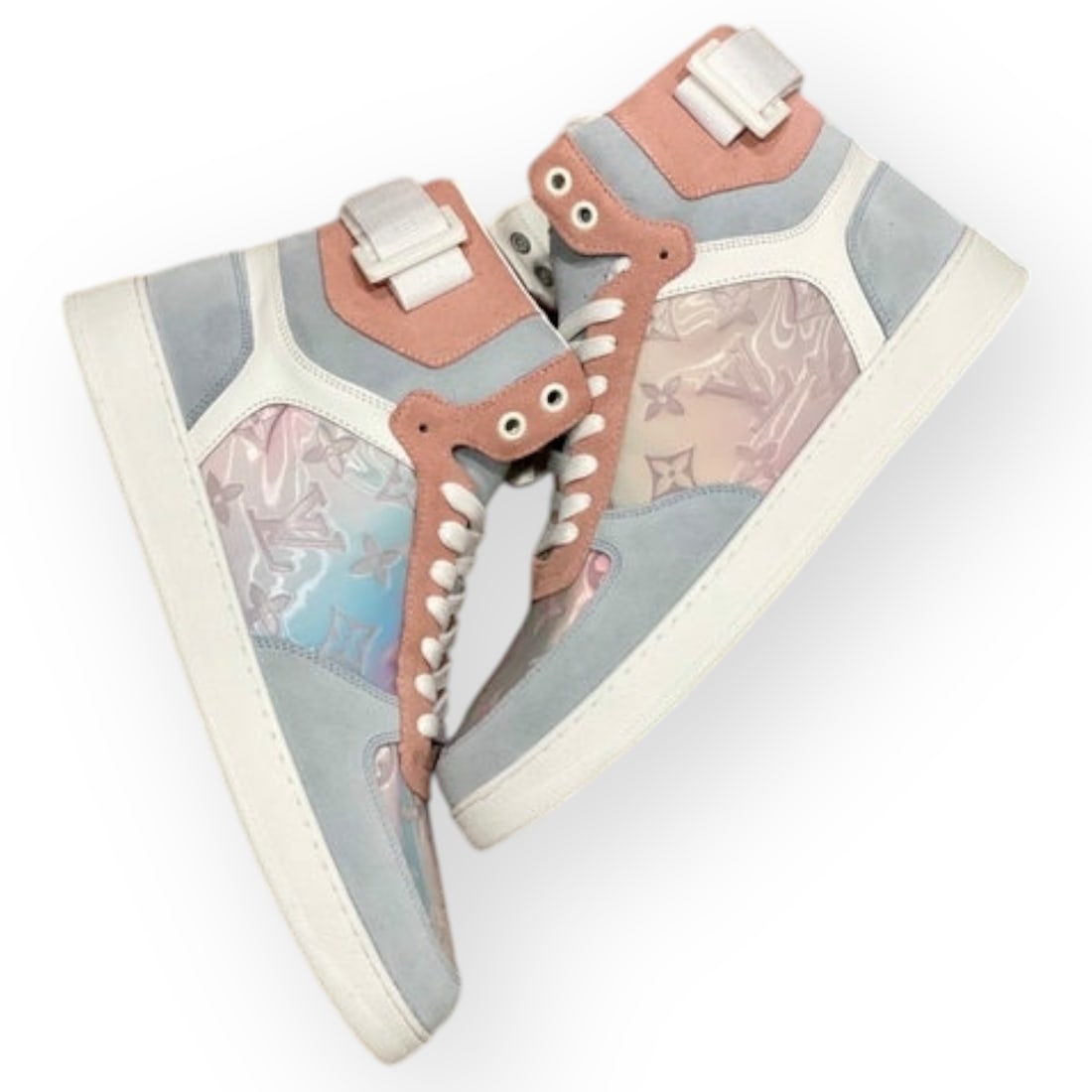 Louis Vuitton Women's Iridescent Rivoli Beaute Sneakers Pink/Blue US (Women's Size 7-10) (1 of 5)