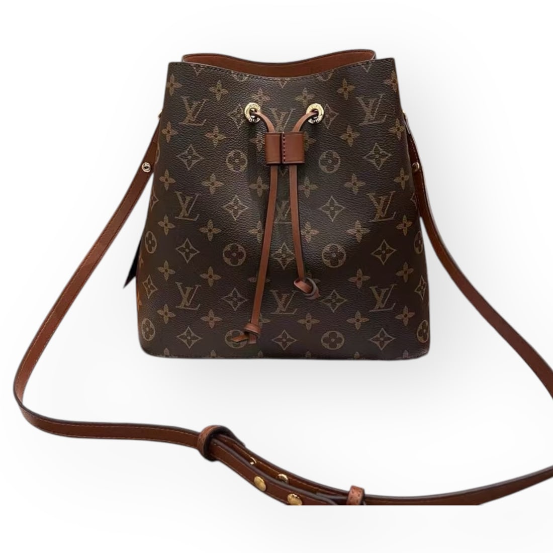 Louis Vuitton Brown Monogram Noe' BB Beaute Shoulder Bag & Original Box (1 of 8)