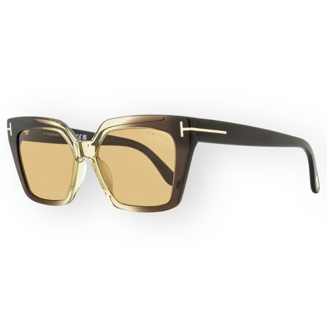 Tom Ford Women's Winona TF1030 47J Brown/Amber Sunglasses & Original Case (1 of 2)