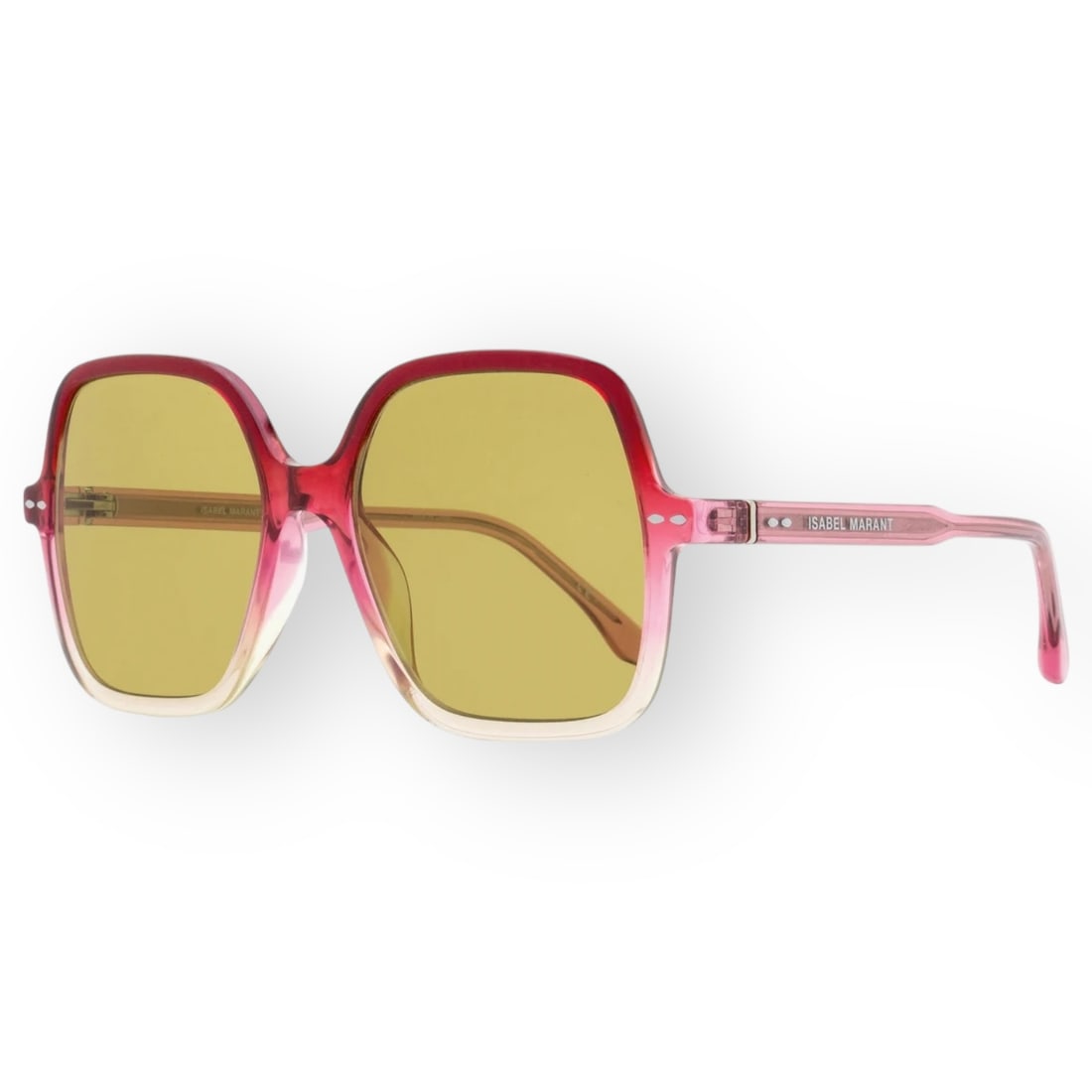 Isabel Marant Oversized Square IM0077GS Pink Gradient/Yellow Sunglasses & Original Case (1 of 2)