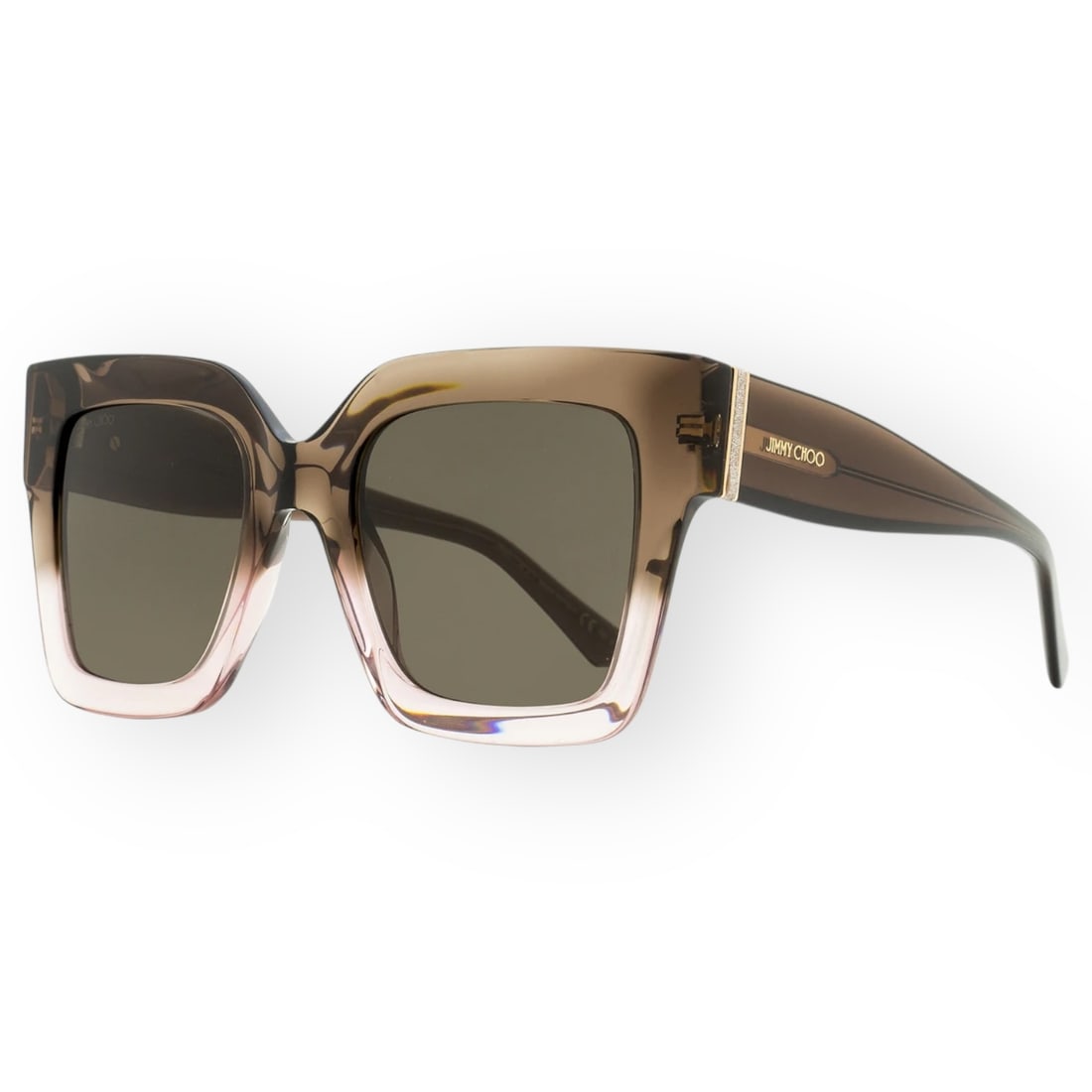 Jimmy Choo Women's Edna 08M70 Brown/Nude Gradient Sunglasses & Original Case (1 of 2)
