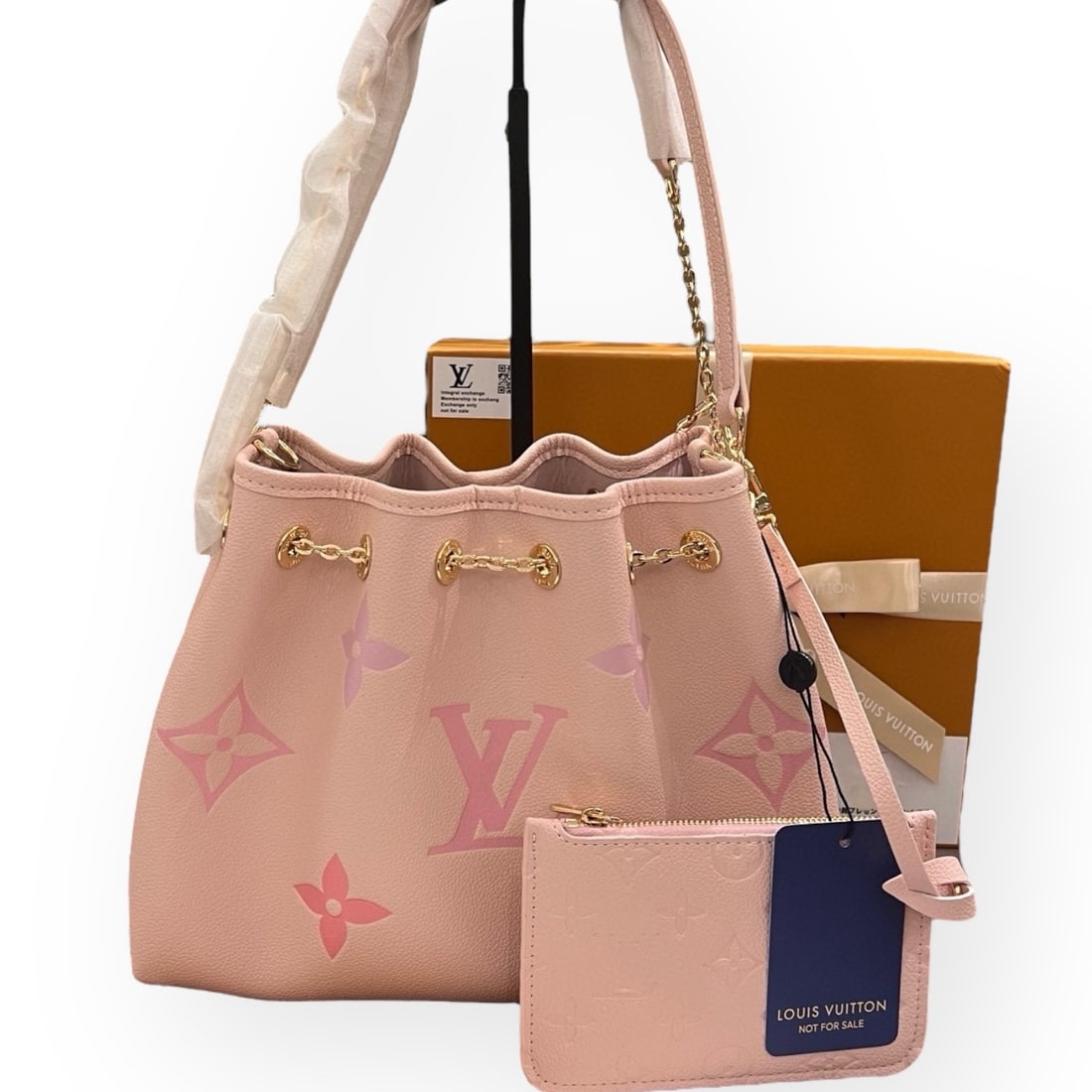 Louis Vuitton Pink Monogram Bucket Beaute Bag & Original Box (1 of 9)