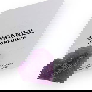 CHANEL Purple Front CC Heart L.A. Collection Hair Clip & Original Gift Bag: • CHANEL • Gabrielle • Hair Clip • Purple • Shape: Heart • Front CC Logo • Gold Tone Hardware • L.A Collection • Original CHANEL Gift Bag Included