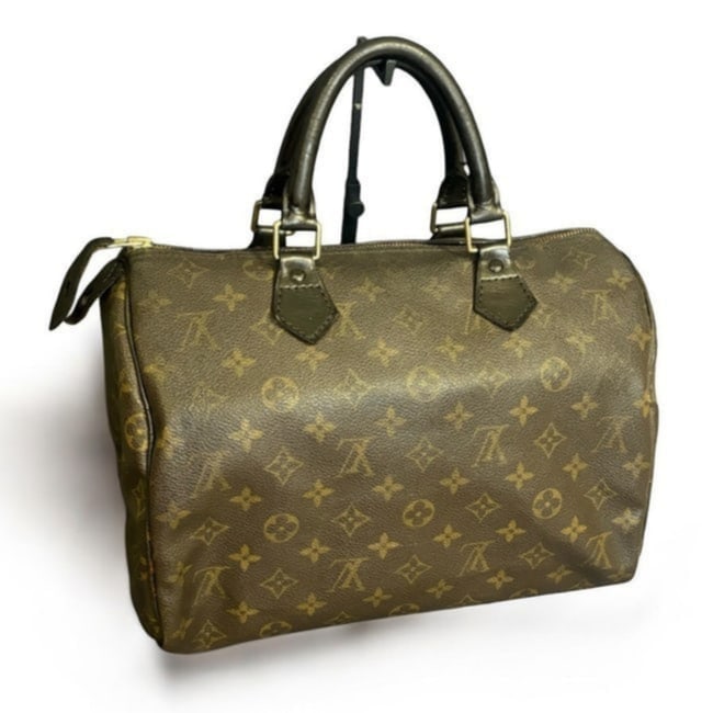 Vintage Brown Monogram/Black Louis Vuitton Speedy 30 (1 of 11)