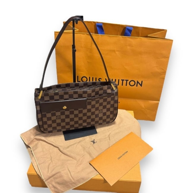 Vintage Louis Vuitton Aubagne Damier Ebene Shoulder Bag (1 of 13)