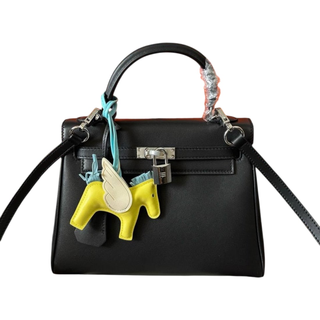 Hermes Black/Silver Kelly Beaute Bag & Original Box (1 of 7)