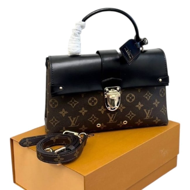 Louis Vuitton Black/Brown Monogram One Handle Flap Beaute Bag & Original Box (1 of 9)