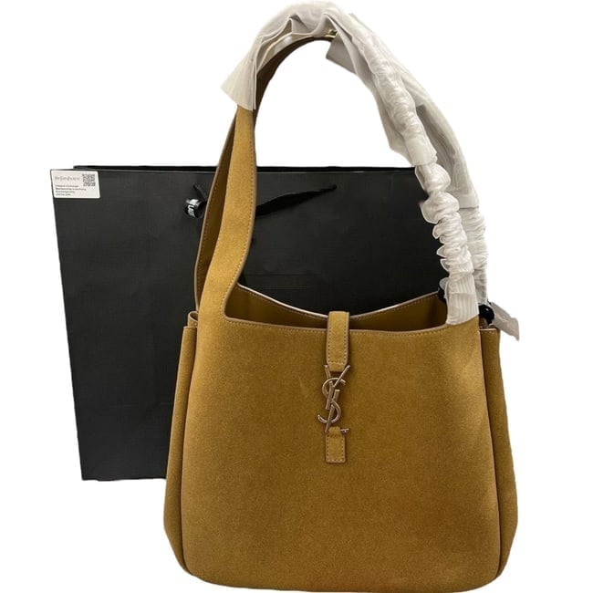 YSL Saint Laurent Tan Suede/Gold LE 37 Beaute Bucket Bag & Original Box (1 of 9)