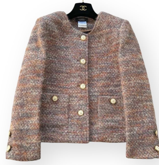 CHANEL Pink Multi Button Up U.L Jacket (1 of 6)