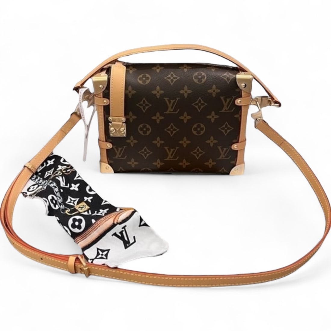 Louis Vuitton Side Trunk MM Monogram 2Way Carry Beaute Bag & Box (1 of 7)