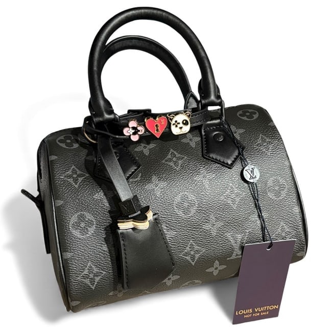 Louis Vuitton Black Monogram Speedy 2Way Carry Beaute Bag & Original Box (1 of 10)