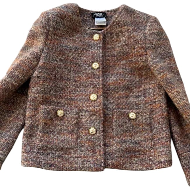 CHANEL Pink Multi Button Up U.L Jacket - 2