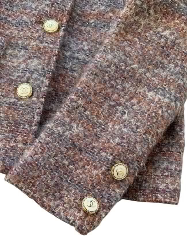 CHANEL Pink Multi Button Up U.L Jacket - 3