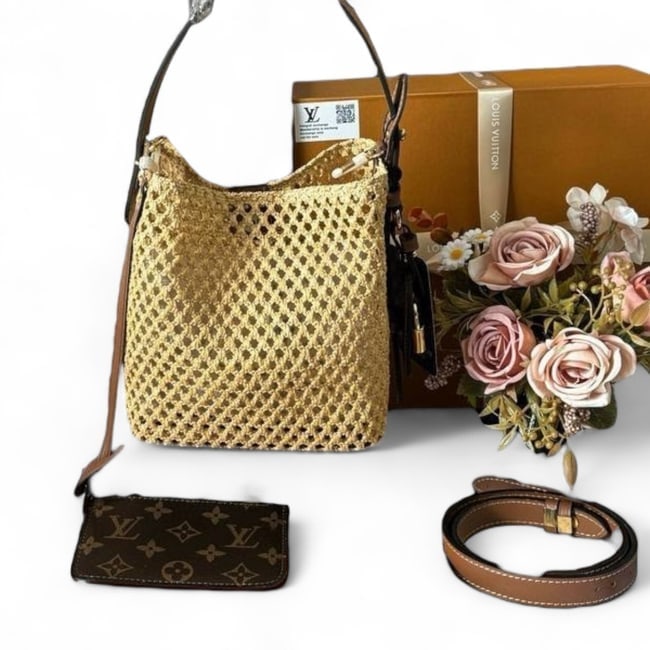 Louis Vuitton All In BB Raffia Beaute Bag & Original Box (1 of 9)