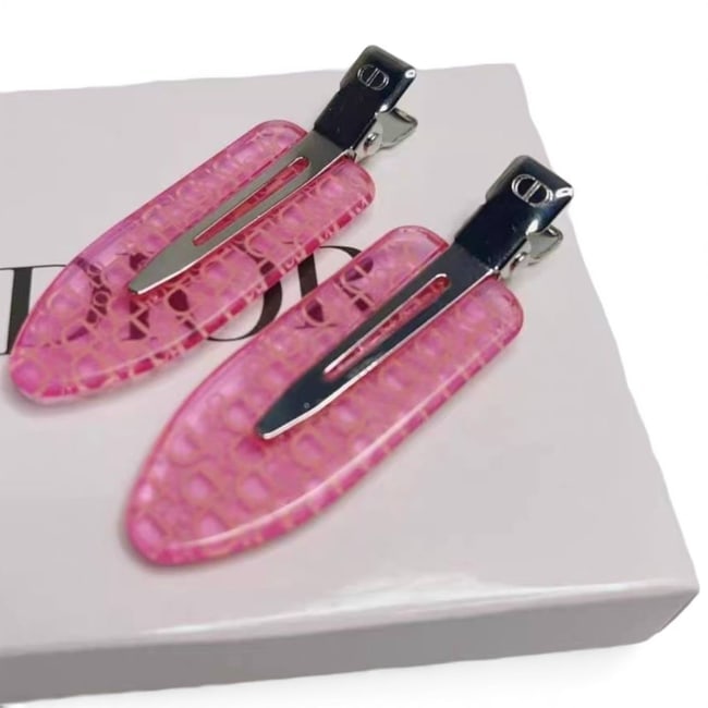 Christian DIOR 2Pc Lg Beaute Hair Clips & Gift Bag (4 Colors Available): • Christian DIOR • Diorcamp • Messenger Bag • Gold Tone Hardware • Removable Strap Included • Adjustable Strap • Signature Oblique Embroidery • Dior Paris Signa