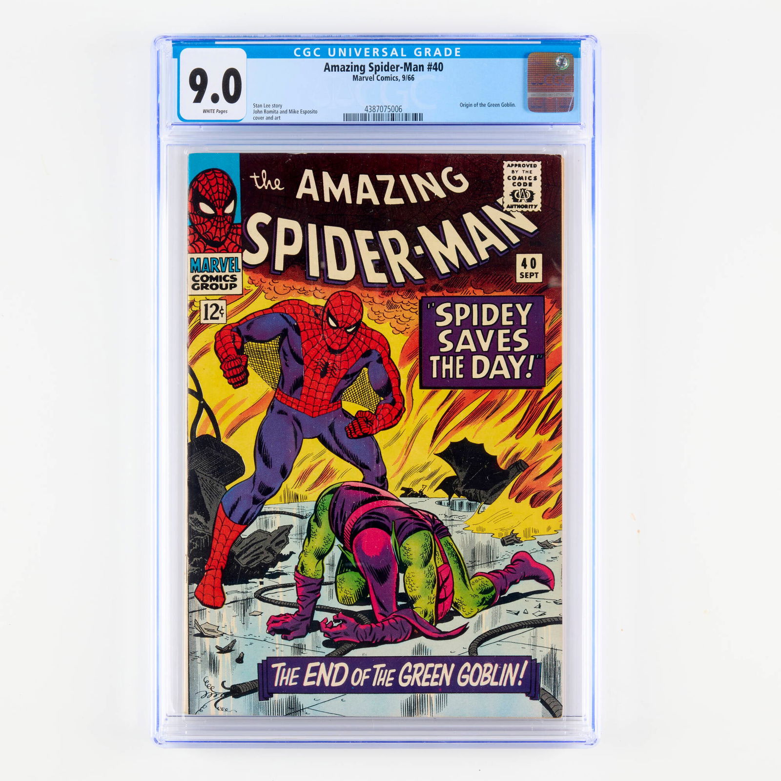 Marvel Comics Amazing Spider-Man #40 CGC 9.0 (1 of 2)