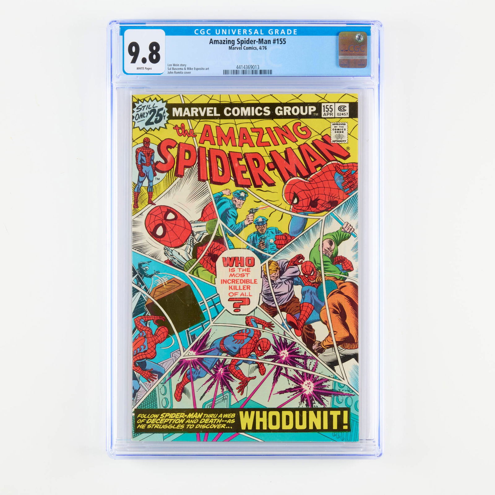 Marvel Comics Amazing Spider-Man #155 CGC 9.8 (1 of 2)
