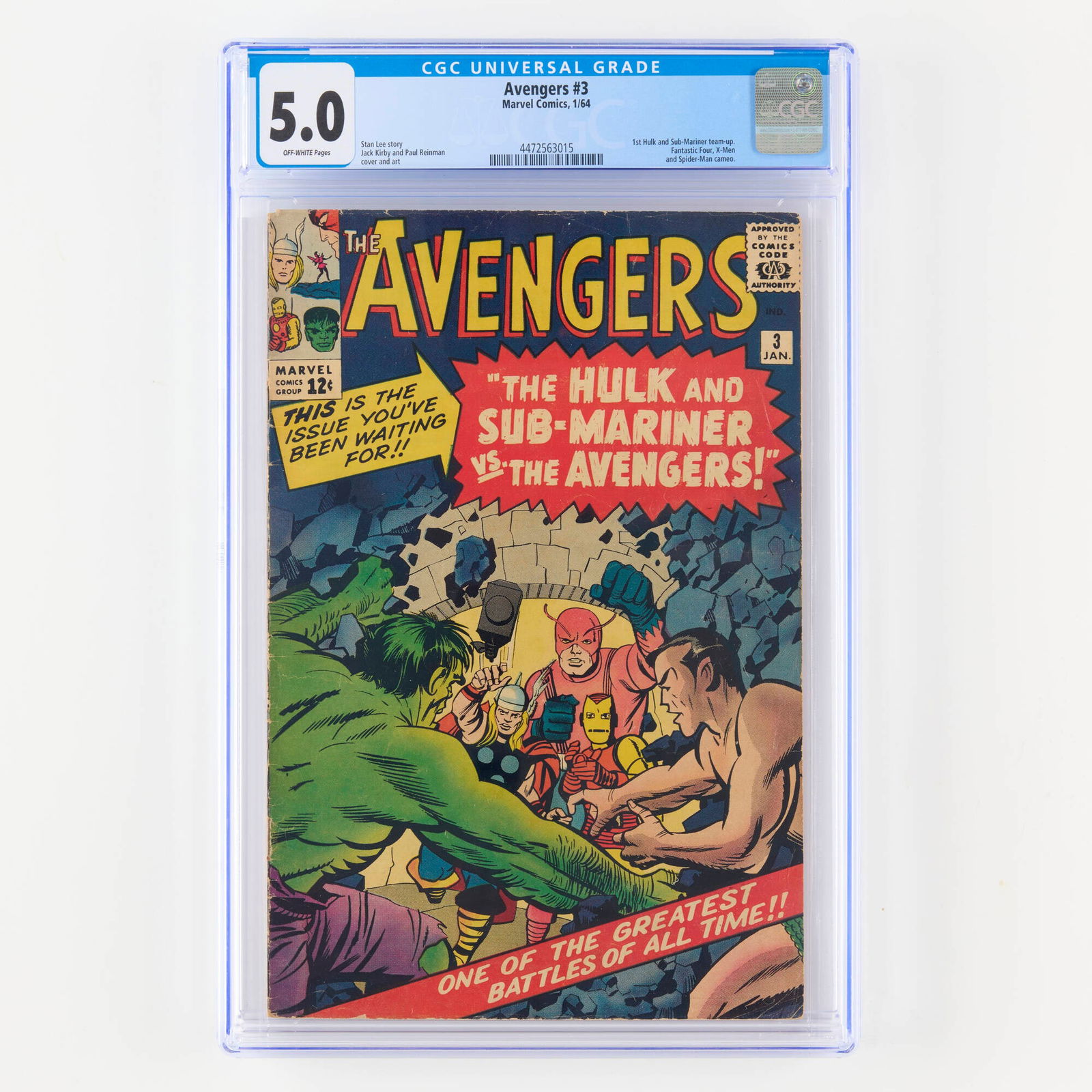 Marvel Comics Avengers #3 CGC 5.0 (1 of 2)