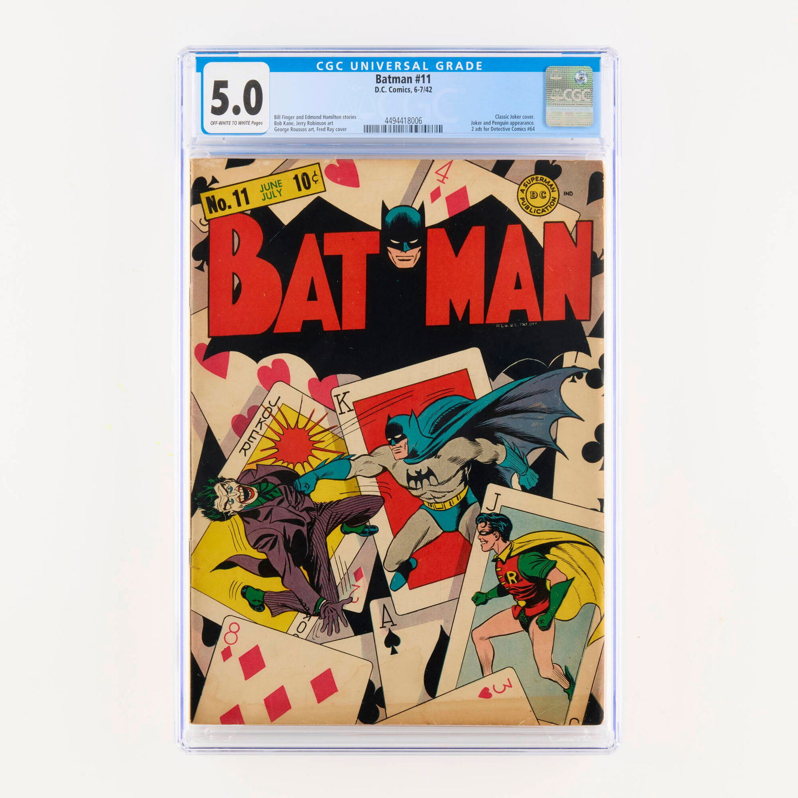 D.C. Comics Batman #11 CGC 5.0 (1 of 2)