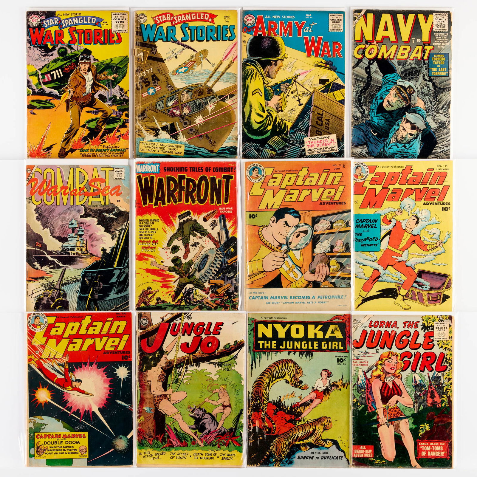 20 Golden Age Mixed Title Comics Group: 20 Golden Age Mixed Title Comics Group USA, 20th Century Group includes Bobby Benson's B-Bar-B Riders #7, #9-#10, #12, #14, #16, Al Capp's Wolf Gal #2, Sheena #10, Lorna the Jungle Girl #14, and Capta