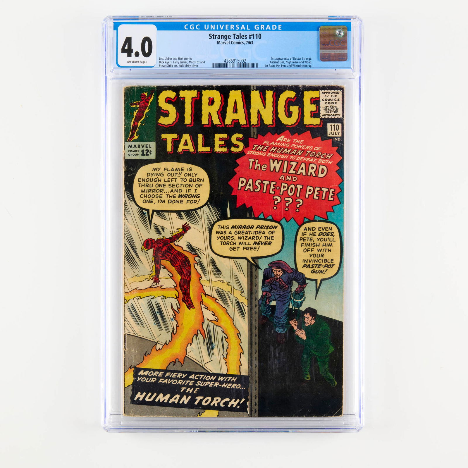 Marvel Comics Strange Tales #110 CGC 4.0 (1 of 2)