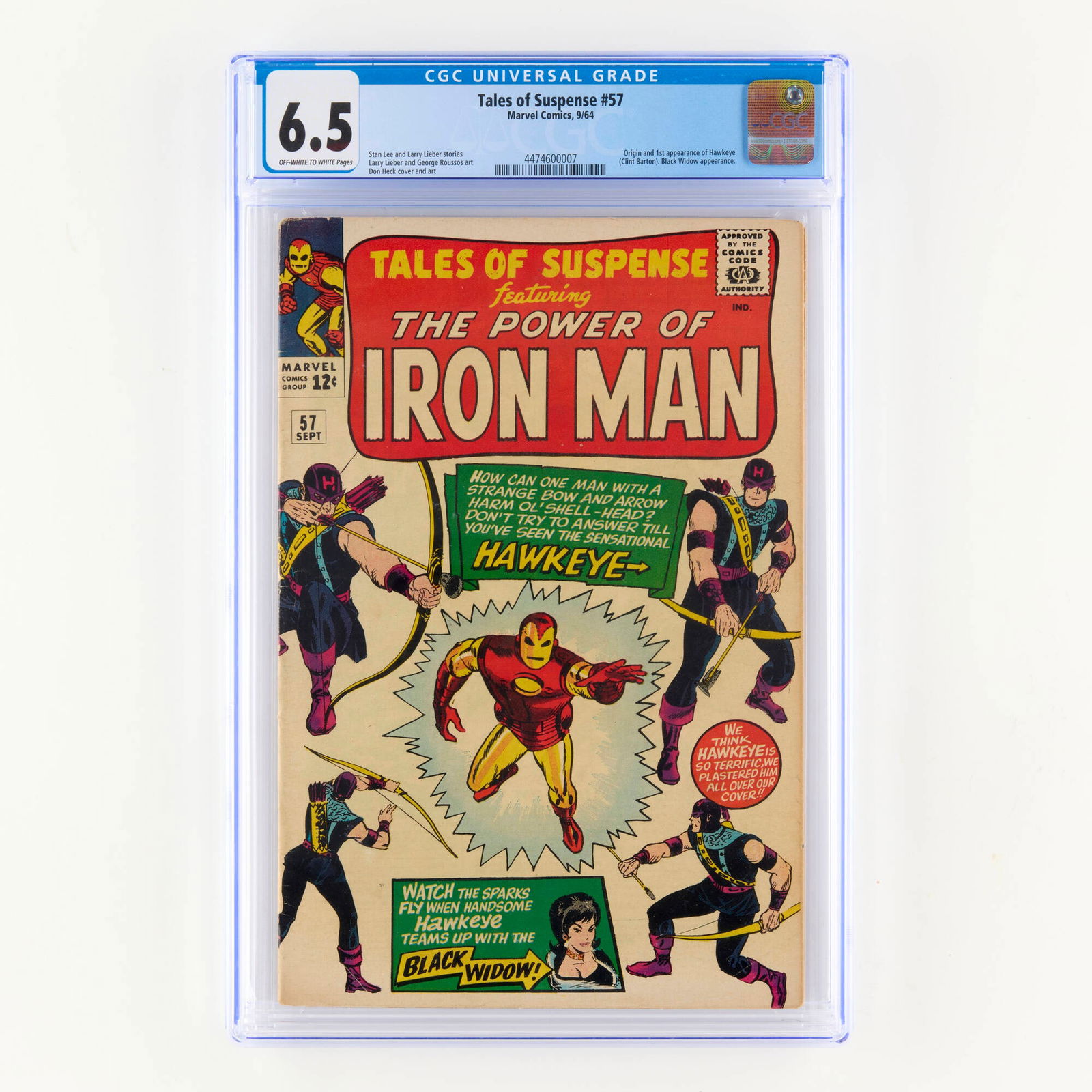 Marvel Comics Tales of Suspense #57 CGC 6.5 (1 of 2)