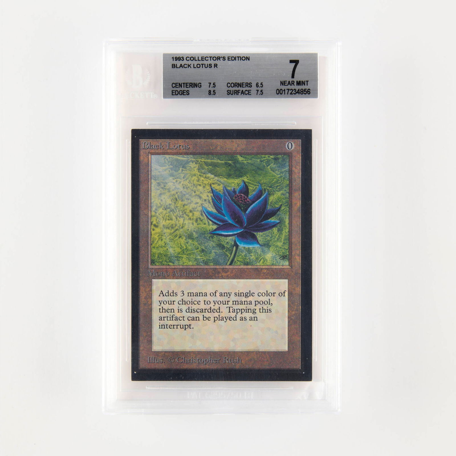 1993 Magic: The Gathering Collector's Edition Black Lotus Trading Card BGS 7 (1 of 2)