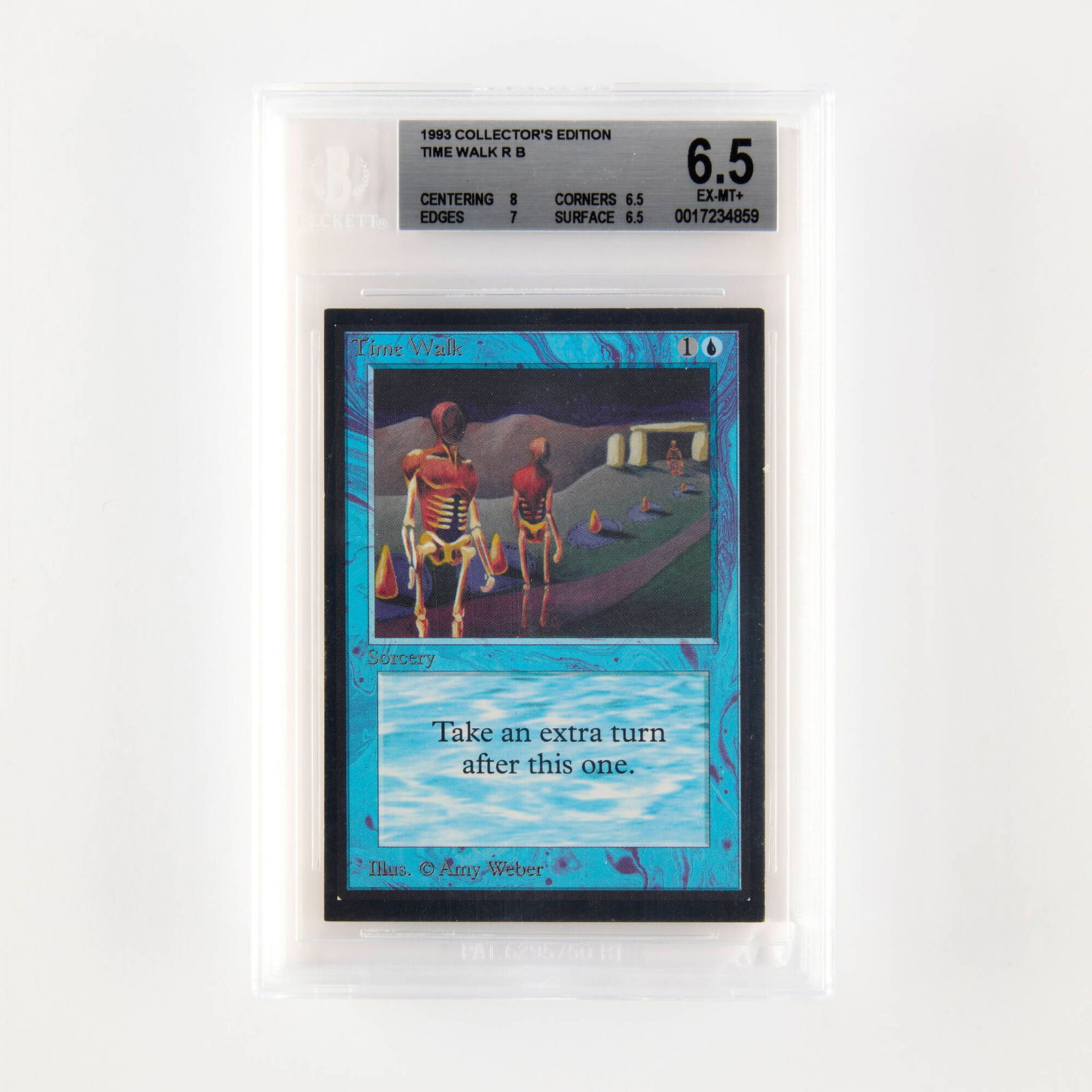 1993 Magic: The Gathering Collector's Edition Time Walk Trading Card BGS 6.5 (1 of 2)