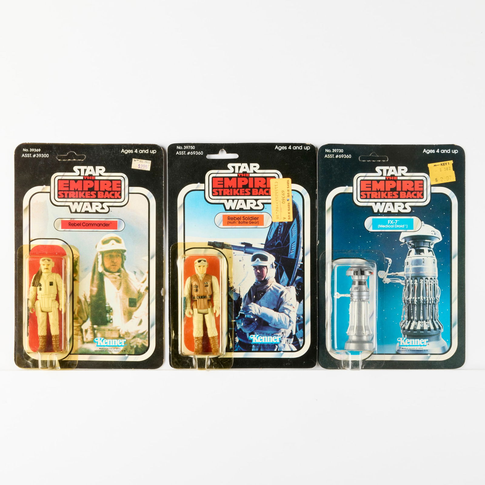 3PC 1980 Kenner Star Wars ESB 41 Back MOSC Figure Group (1 of 2)