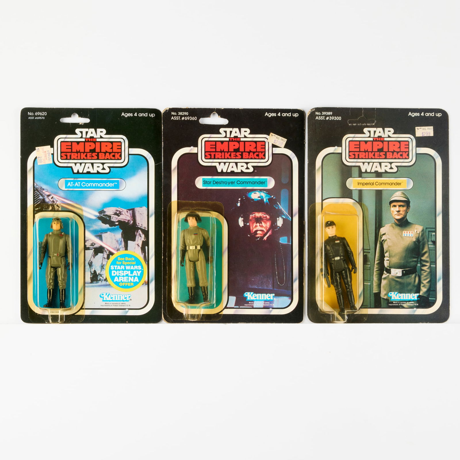 3PC 1980-81 Kenner Star Wars ESB Imperial Commander MOSC Group (1 of 2)