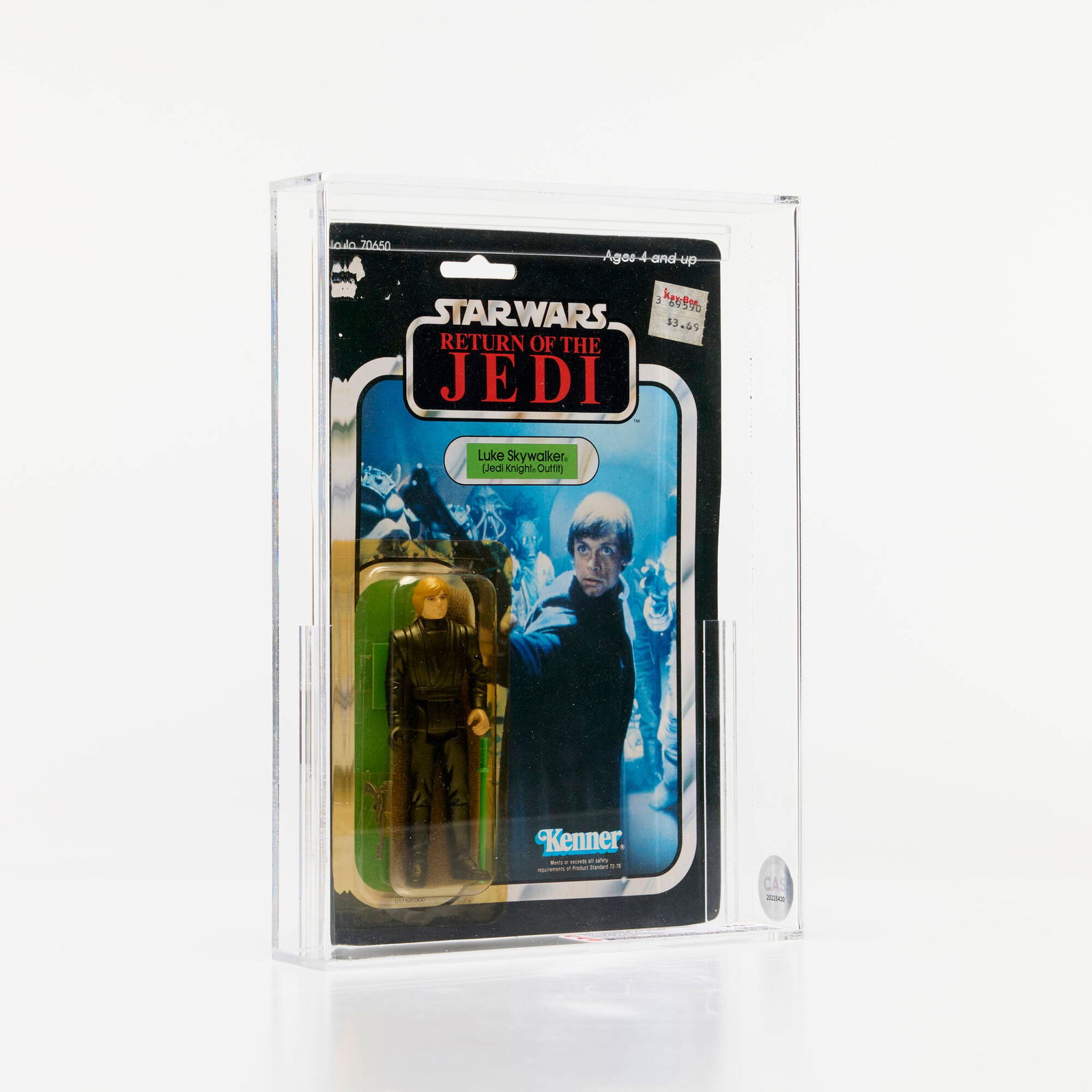 1983 Kenner Star Wars ROTJ 65 Back-A Luke Skywalker (Jedi Knight Outfit) CAS 70+ (1 of 3)